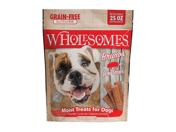 Bruno's Pork Grain Free Jerky Strip 25z Dog Treat