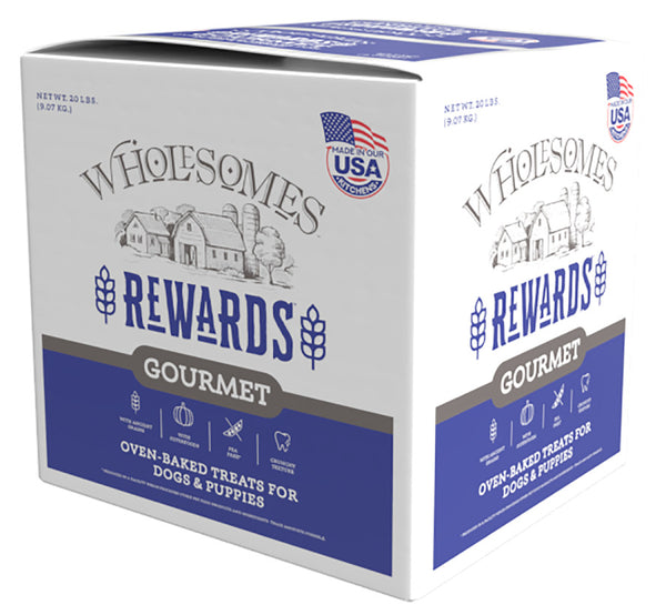 Wholesomes Gourmet Rewards Biscuit Dog Treats Cheezy Bites 20lb