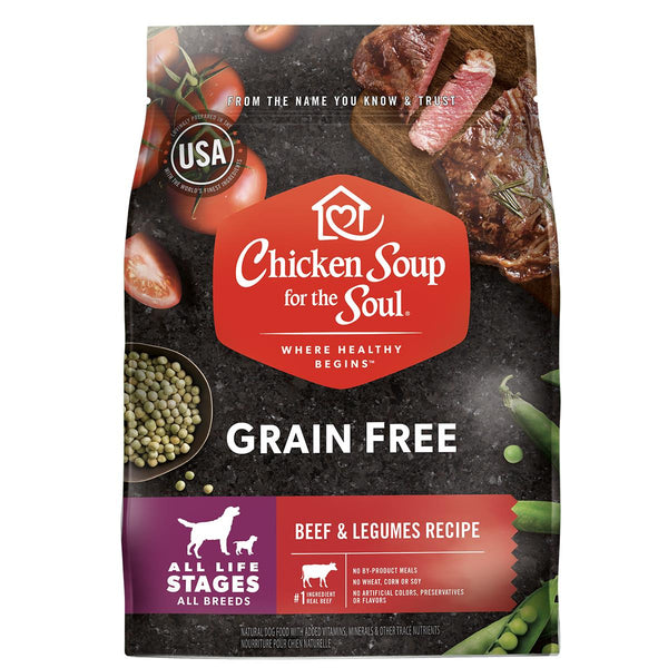 Chicken Soup for the Soul Grain Free All Life Stages Beef Dry Dog Food