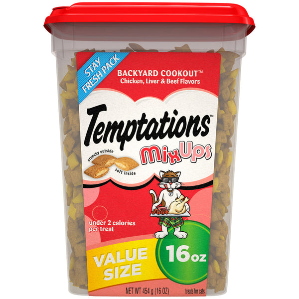 Temptations MixUps Crunchy & Soft Adult Cat Treats 16oz