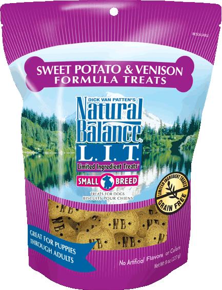 Natural Balance LID Venison & S Potato Small Breed Biscuit Treats 8 Oz