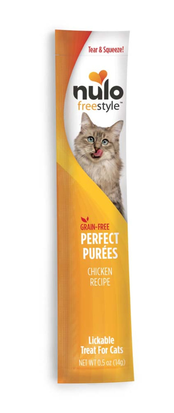 Nulo Freestyle Perfect Purees Grain-Free Cat Food Topper/Treat 0.5 Oz Each