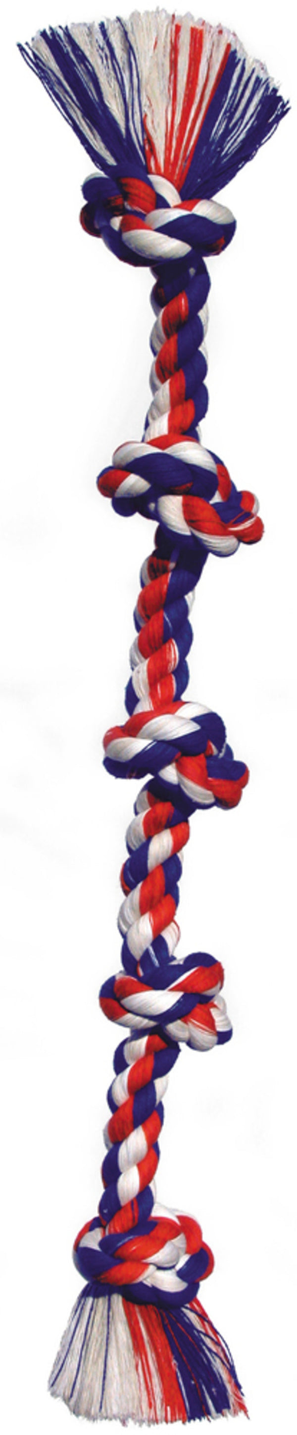 Mammoth Pet Products Cotton Blend Color 5 Knot Rope Tug Toy Extra Large