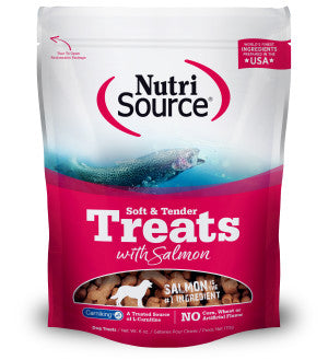 NutriSource Soft & Tender Salmon Dog Treats 14oz