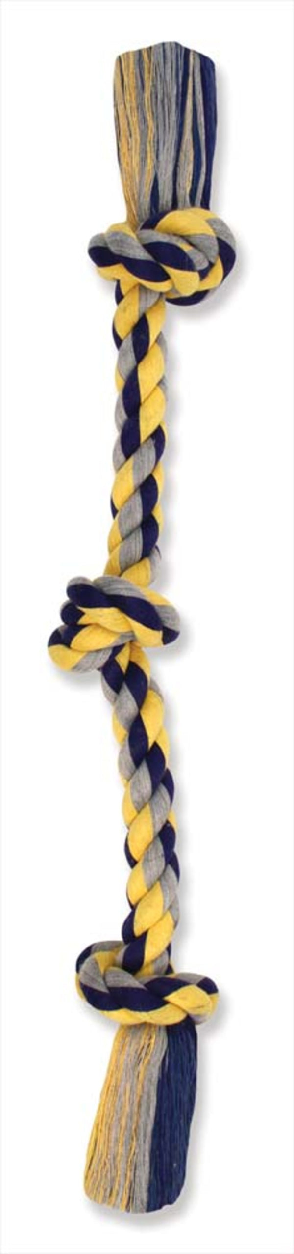 Mammoth Pet Products Cottonblend 3 Knot Rope Tug Toy mini